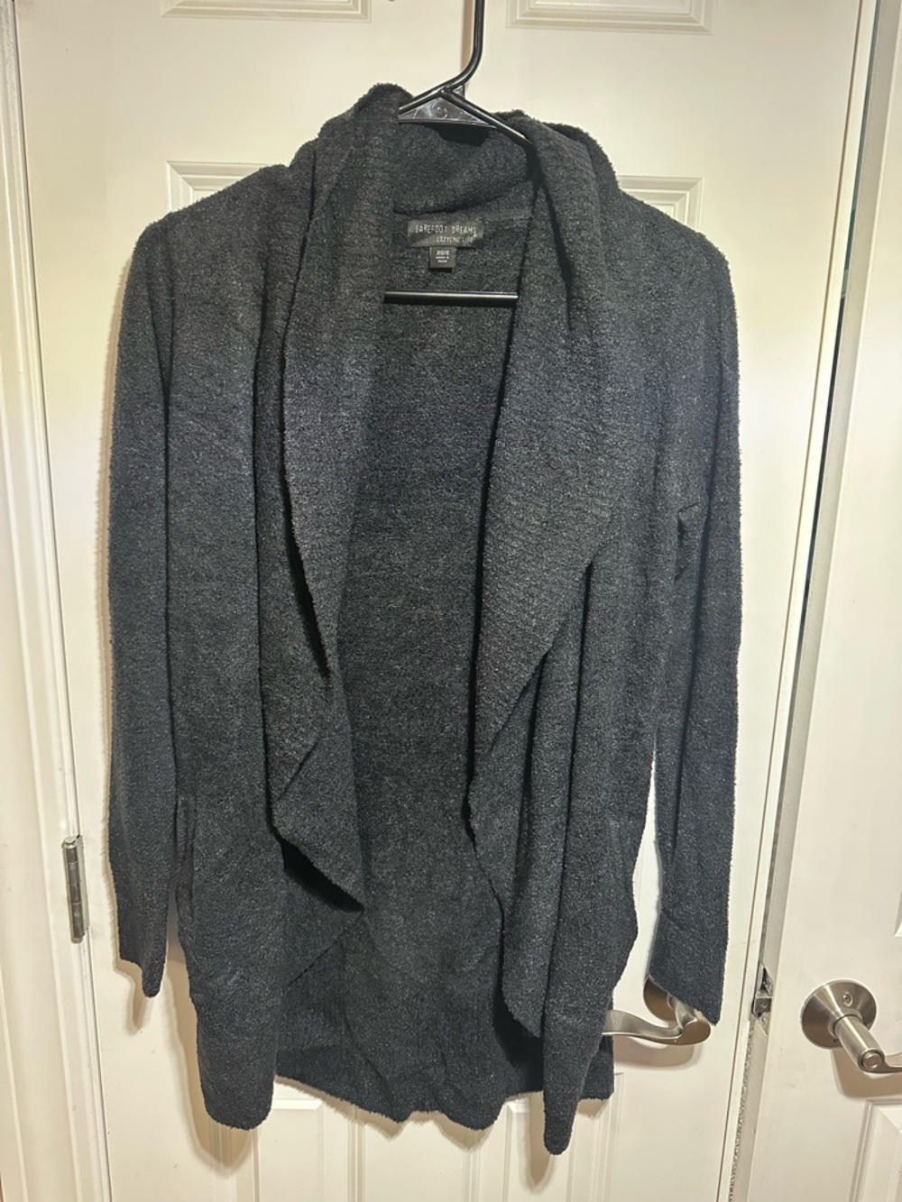 Barefoot Dreams CozyChic Lite Open Front Cardigan Size XS/S Black